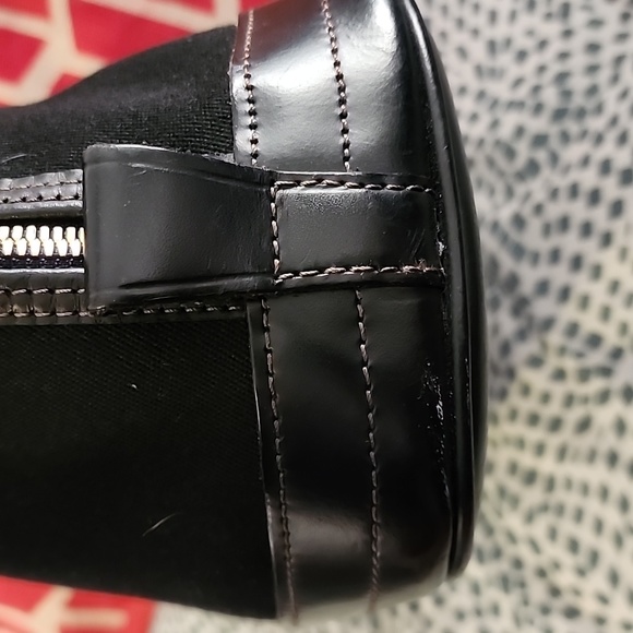 Dooney & Bourke Vintage Cabriolet Cloth w/ Leather Trim Satchel Midnight Black - Picture 10 of 16